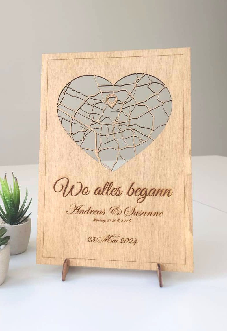 Wo alles begann: Ein individuelles Geschenk für die Liebe Ihres Lebens
