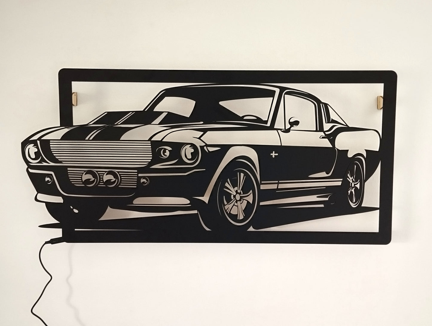 Einzigartige Wanddekoration mit RGB-LED – Perfektes Geschenk für Auto- und Deko-Liebhaber!