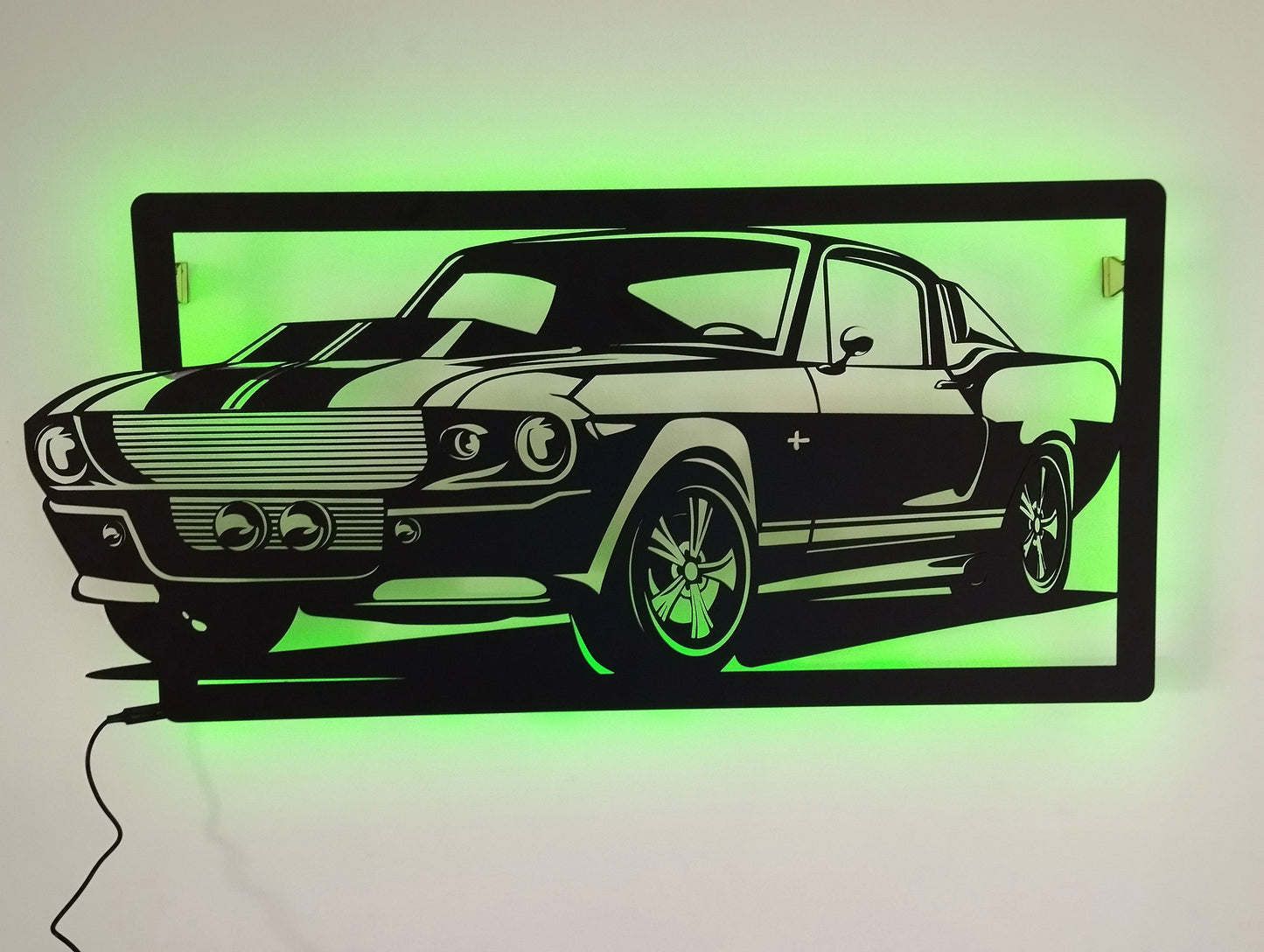 Einzigartige Wanddekoration mit RGB-LED – Perfektes Geschenk für Auto- und Deko-Liebhaber!