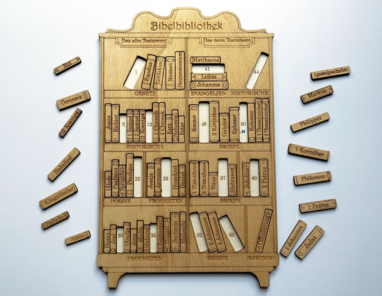 Bibliothek der Bibel - Christliches Puzzle - Spiel für Kinder (Bibelstudium)